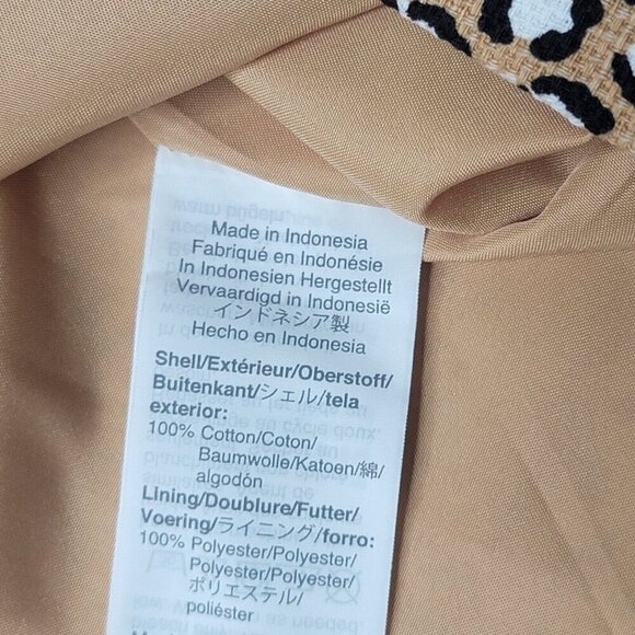 J Crew Basketweave Sheath Dress In Animal Print 100% Cotton Shell Size 4 - Picture 11 of 12